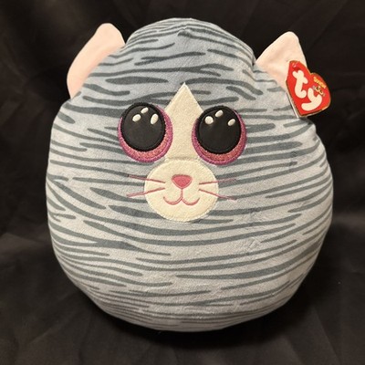 TY Squish-A-Boos Pillow Type Soft Stuffed Toy - KIKI the Cat NEW