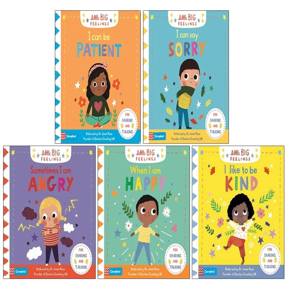 Campbell Little Big Feelings 5 Books Collection Set I Can Say Sorry ,I Can Be Pa