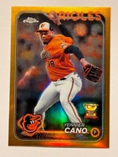 2024 Topps Chrome Yennier Cano Gold Refractor /50 Rookie Cup Baltimore Orioles