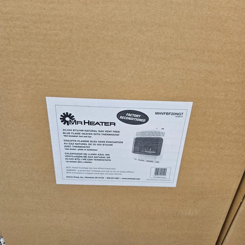 Mr. Heater 20.000 BTU aquecedor interno/externo a gás natural sem ventilação EUA ESTOQUE - Imagem 2 de 4