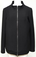 Chloe Jacket Black Coat Long Sleeve Zipper Stand Up Collar Sz 36 2007