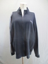 PUMA Size XL Mens Cotton Blend Full Zip Stand Collar Pocket Athletic Jacket 832