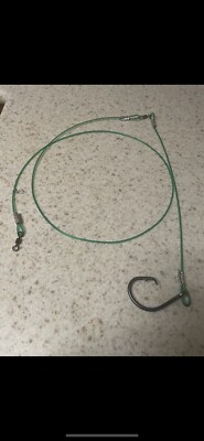 3 PACK! SHARK fishing LEADER casting RIGs! 16/0 offset circle hook 5  600lb mono