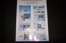 Geschenk, Wetterhahn, Wetterfahne, Wetterfahnen Knirsch, Edelstahl,V2A, Kupfer,