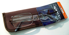 New Men's Foster Grant Simply Specs Reading Glasses 2.50, Hal BRN