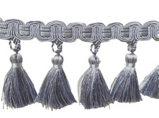 Frędzle Frędzle Plecionka i frędzle Przycinanie Jones Impress Niebieskie wykończenie 12,5 m Krawędź zasłony