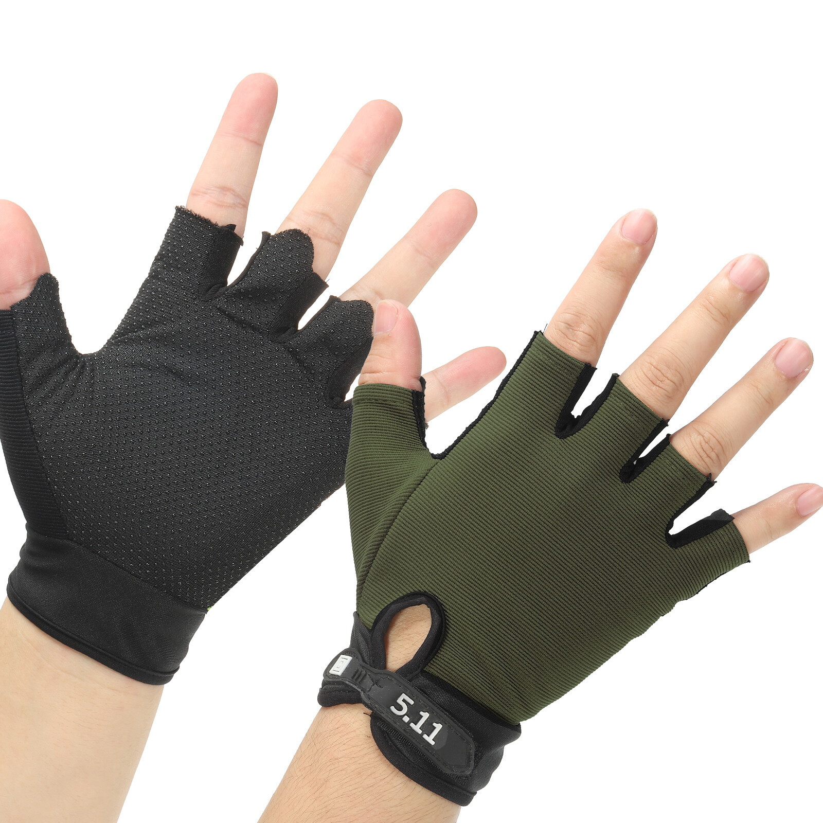 Weight Lifting Gloves for Men and Women Fitness Size M, Dark Green