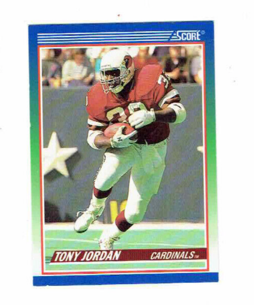 Tony Jordan Phoenix Cardinals #32 RB #429 Score 1990 Football Card