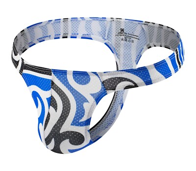 Men's Sexy Printed Thong Underwear Mesh T-back G-strings Underpants for Men M-XL