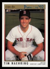 1992 O-Pee-Chee Premier  Tim Naehring #37 Boston Red Sox