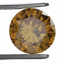 VVS Round CUT BROWN Fancy Loose Moissanite Diamonds