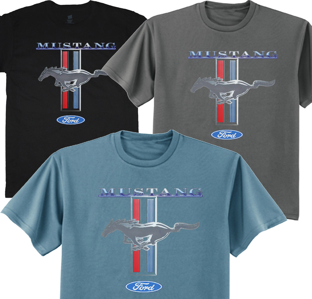 Maglietta Tema Motoristico T-shirt Uomo Ford Mustang Con Stampa Shelby, Mopar E Racing - Cotone 100%, Taglia Regolare, Perfetta Per Regali T-shirt - Foto 6