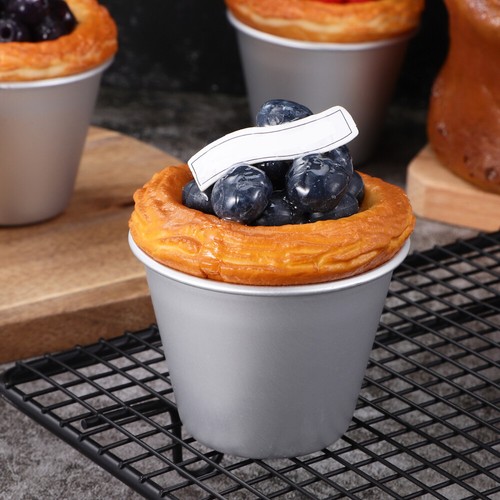 8 Pcs Cake Mold Pudding Moulds Muffin Cupcake Tin Baking Supplies - Picture 2 of 11