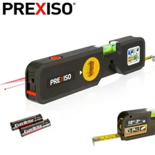 PREXISO 4-in-1 Laser Level 65Ft Alignment Point 10Ft Leveling Line Torpedo Level
