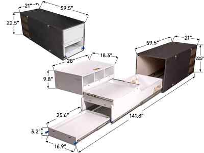 XK Overland Kitchen Box WD1511 All-in-One Camping for Pickup Truck Sleeping Set