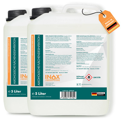 INOX  alkoholische Flächendesinfektion, 2 x 5L - Flächendesinfektionsmittel