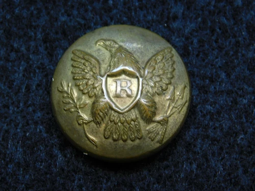 Union Rifleman Overcoat Button - Horstmann w/ Rays