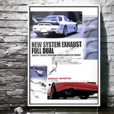 90s Authentic Ad Poster KNIGHT SPORTS × MAZDA RX-7 Mk3 FD3S , ε֮fini FC