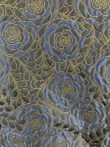 Prenda para mujer Zara azul marino dorado Jacquard con cuentas de gran tamaño cuadrada recortada mediana 64 - Imagen 3 de 11