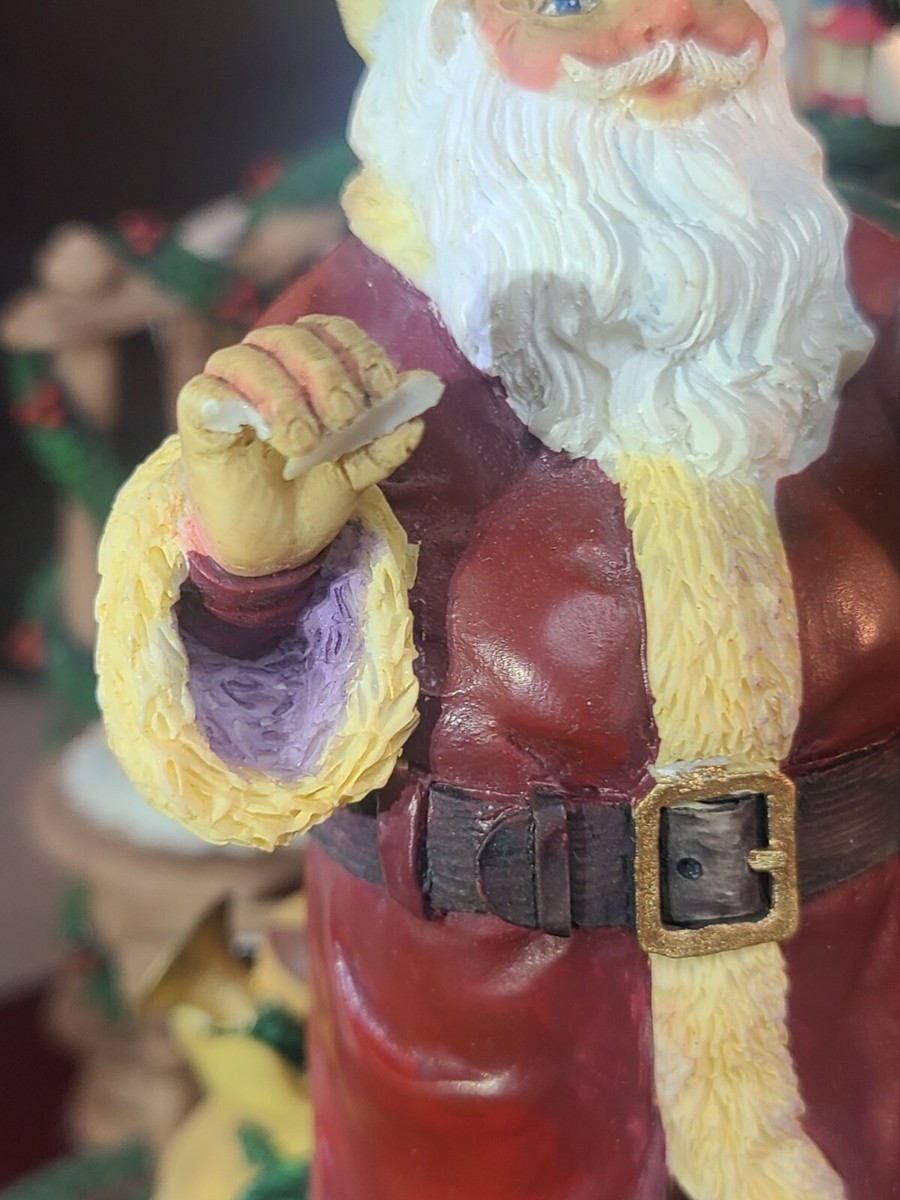 Spode Christmas Tree Ceramic Red Santa Claus Shaped Bell NIB