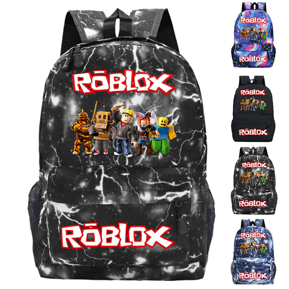 Kids Backpack Roblox Print Boys Girl School Travel Large Shoulder Bag  Rucksack