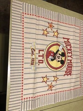 Walt Disney Mickey Mouse J.A. Woronowicz Handkerchief Scarf Bandana Vintage New