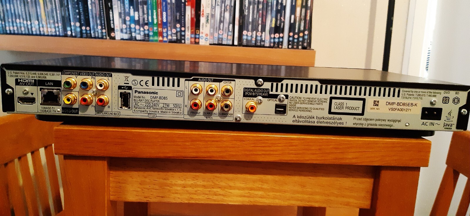 PANASONIC DMPBD85 BLU RAY PLAYER eBay