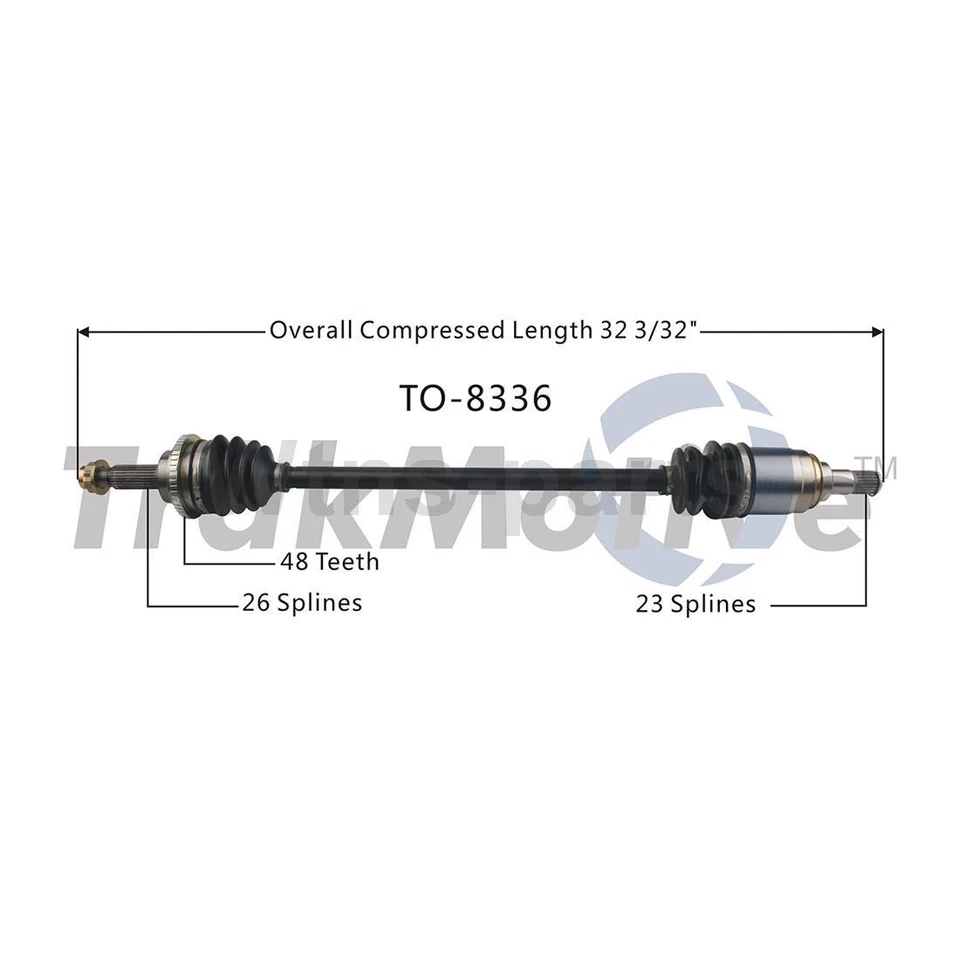 4X CV AXLE & WHEEL BEARING KIT For Toyota Venza 2009 2010 2011 2012 2013 2014 — 第 3/4 张图片