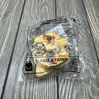 BeyBlade Burst Toy McDonalds Happy Meal 2020 Free & Fafnir #4 Yellow