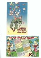 Military Comic Postcard's MWM Vintage Postcard's