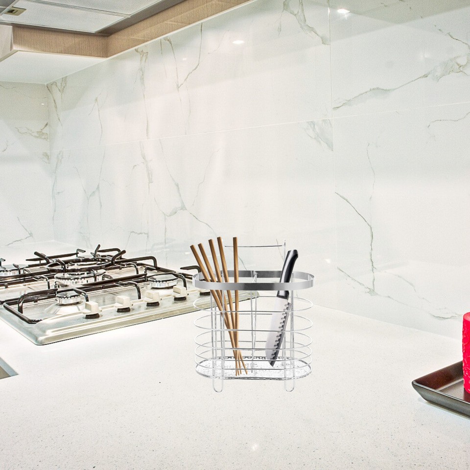 Chopsticks Drying Rack Stainless Steel Holder Kitchen Utensils Flatware