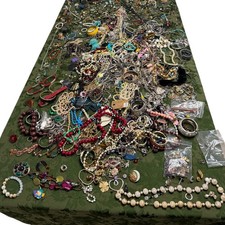 23 LBS Vintage Jewelry Junk Lot Craft Repair Beads Broken Mixed As Is