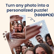 Custom Personalized 1000 PCS Jigsaw Puzzle Your Family Friend Photo Vertical