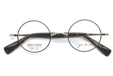 John Lennon Round Eyewear Glasses Frame JL-1118 c.1 Gold Black 44 23-147 w/Case