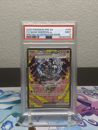 Cornerstone Mask Ogerpon ex graded PSA 9 for sale on eBay