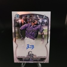 2023 1st Bowman Chrome -  Atomic Refractor #CPA-BB Bryant Betancourt /100 AU,RC