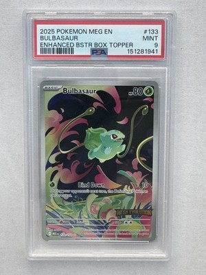 2025 POKEMON BULBASAUR 133/132 MEGA EVOLUTION STAMPED - PSA 9 | eBay