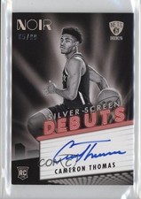 2021-22 Panini Noir Silver Screen Debut Signatures /99 Cameron Thomas Auto 1rr7