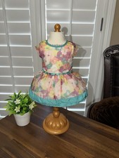American Girl Doll Truly Me 2017 Retired Bright Blooms Dress Only Easter Spring
