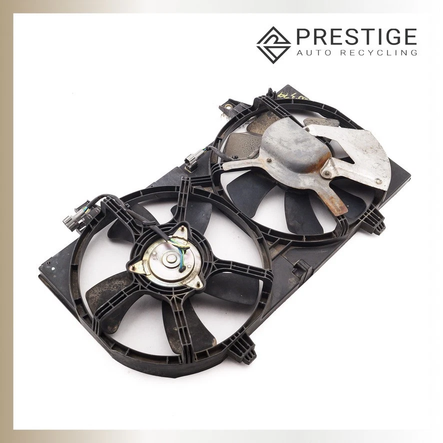 2000-2001 NISSAN SENTRA Radiator Dual Cooling Fan Motor w/ Shroud 21481-6M100 Foto 3 de 4