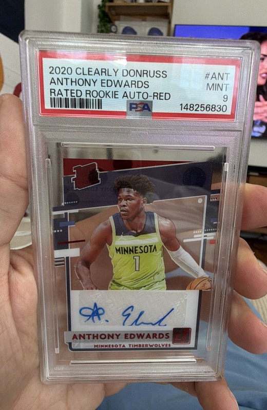 2020-21 Panini Clearly Donruss - Clearly Rated Rookie Autographs Anthony Edwards