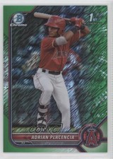 2022 Bowman Chrome Prospects Green Shimmer Refractor 17/99 Adrian Placencia 0c6