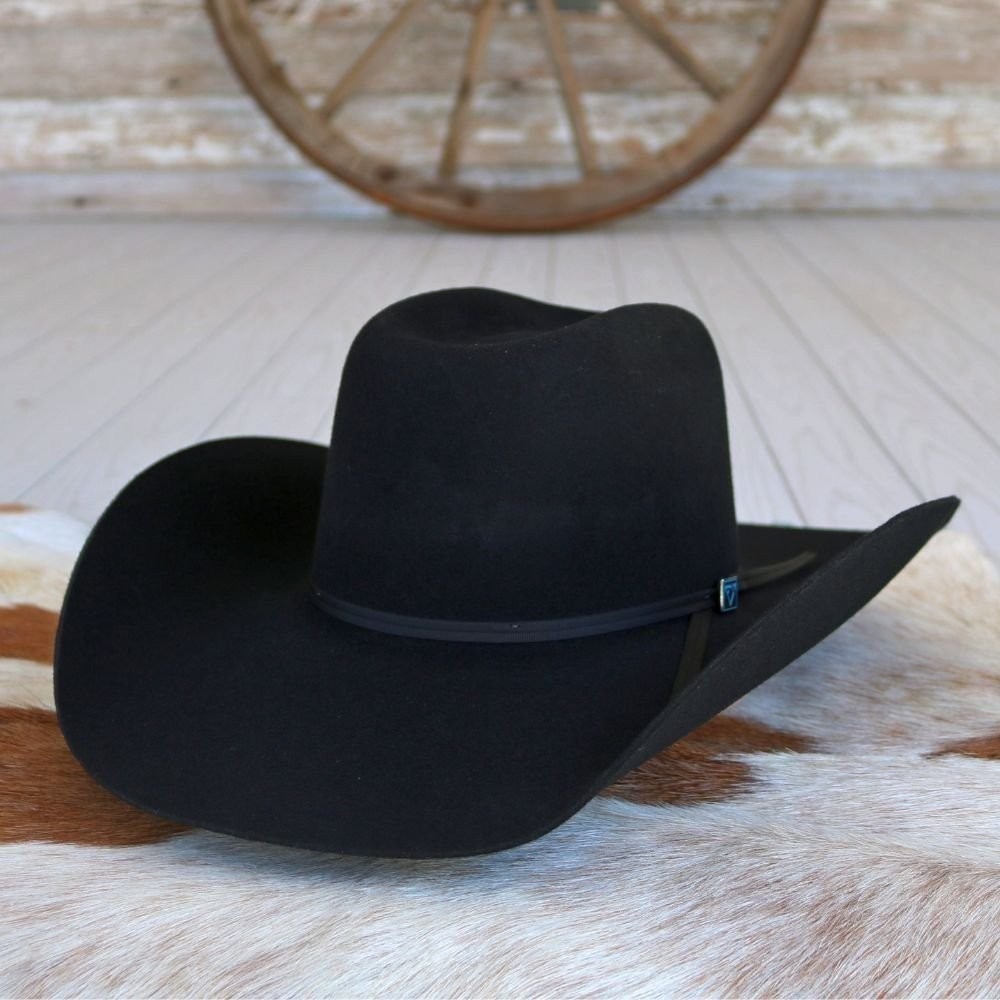 Bradford Western by Resistol Black Pure Wool Rounded Dome Cowboy Hat Bradford western by resistol - Gem main image 3