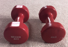 4Kg Neoprene Dumbbells Hand Weights Iron Home Fitness Exercise Training Pair