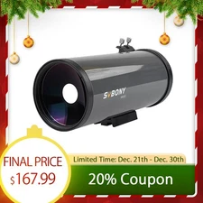 SVBONY MK90 Maksutov-Cassegrain Telescope 1250/90mm Lunar Planetary Observations