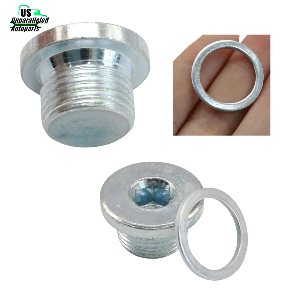 Set Of 2 For Porsche 718 Cayman High Quality Oil Drain Plug & Gasket Assembly — 第 3/4 张图片