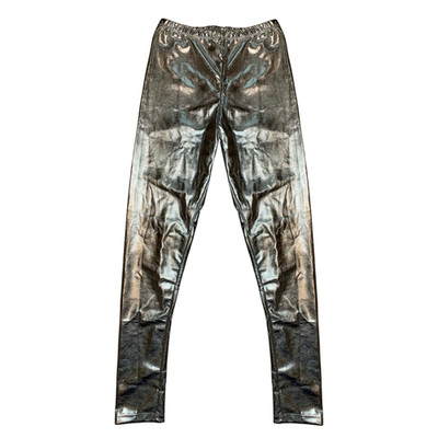 Leggings Glance, für Damen, Silber, Mottoparty, 70er, M
