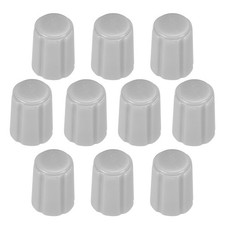 10pcs 4mm x 6mm Potentiometer Control Knobs for Electric Guitar Grey