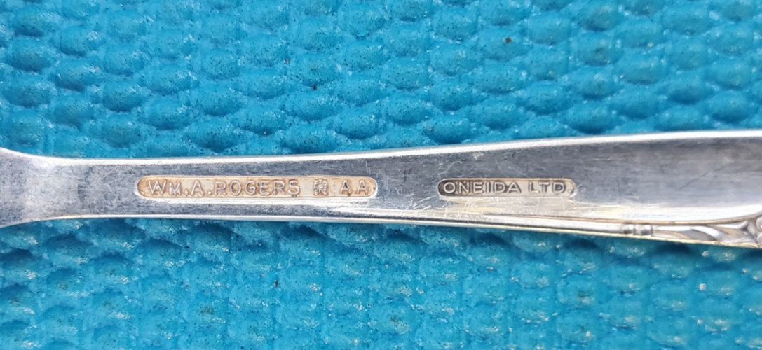 6-Oneida Wm Rogers BRITTANY ROSE Silverplate DINNER KNIVES 9"