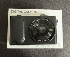 4K UHDDigitalCamera,64MP Compact Point and Shoot Cam with16XZoomAnti-ShakeBlack